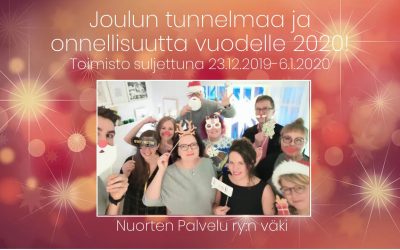 Hyvää joulua ja onnellista uutta vuotta 2020!