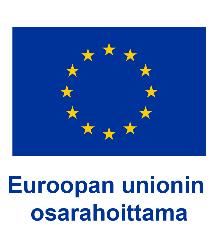 EU:n logo ja teksti "Euroopan Unionin osarahoittama".